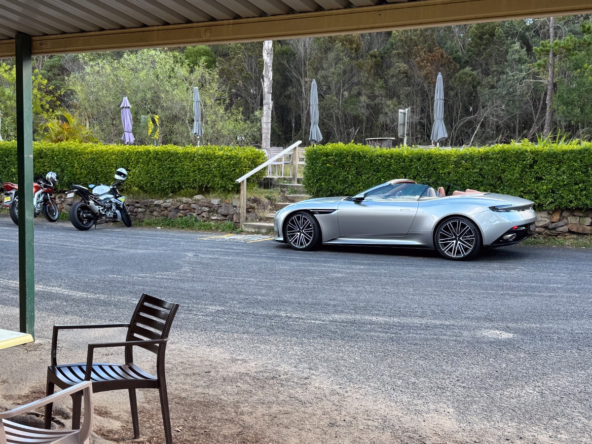 Aston martin db12 volante at pie in the sky