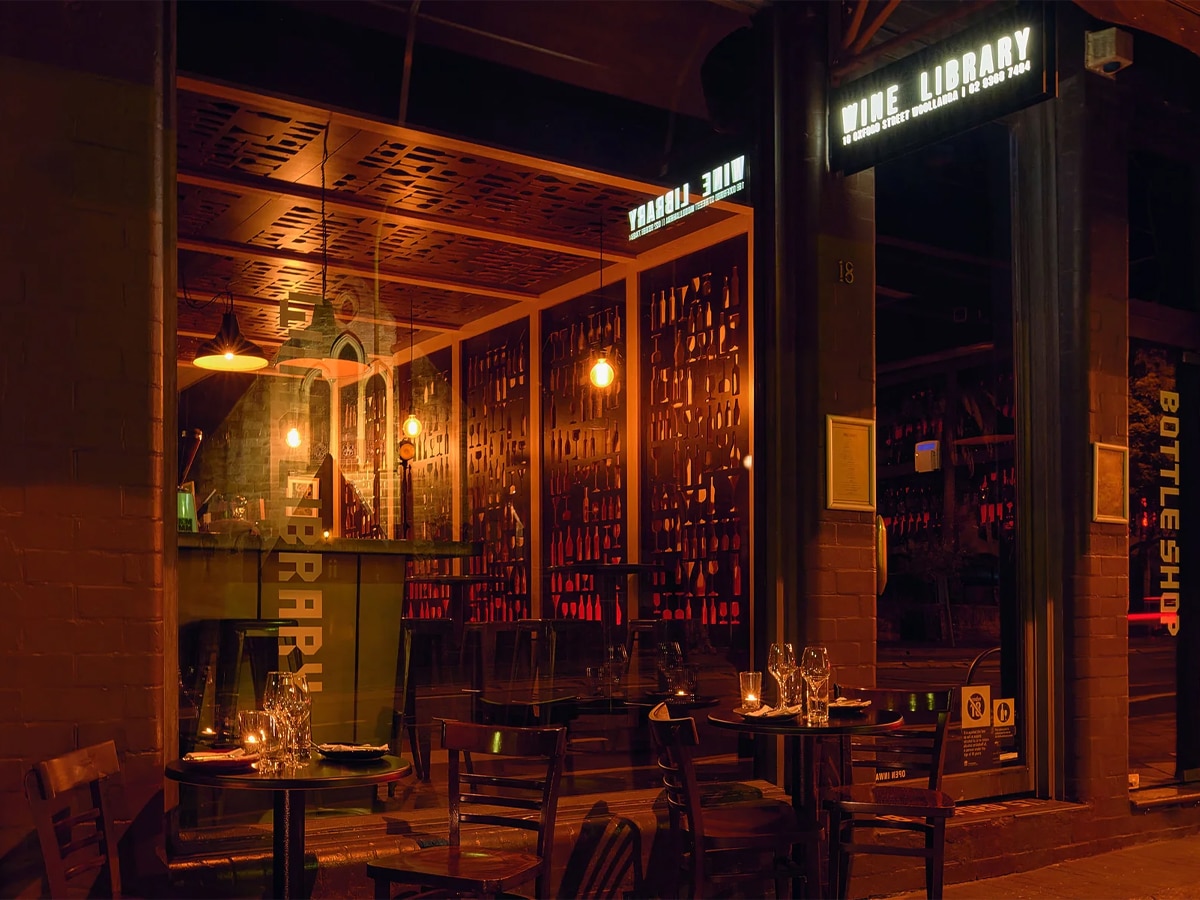 The Wine Library interior