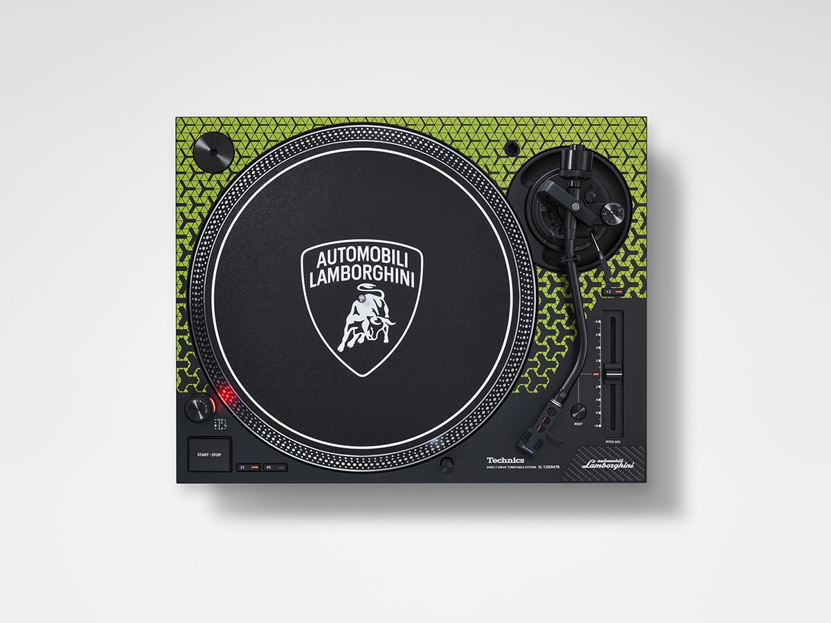 Lamborghini x Technics Sl-1200M7B Turntable | Image: Technics