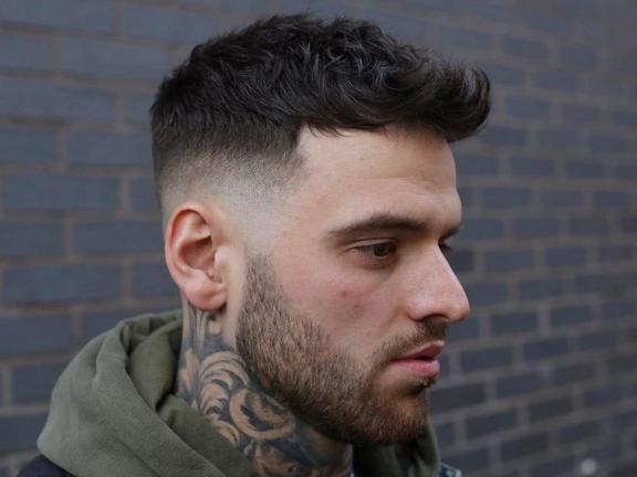 Medium length faux hawk hairstyle | Image: No 1 Barbers Newport