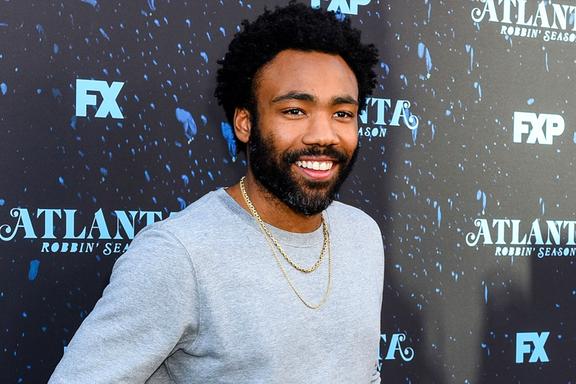 Donald Glover in a plain t-shirt