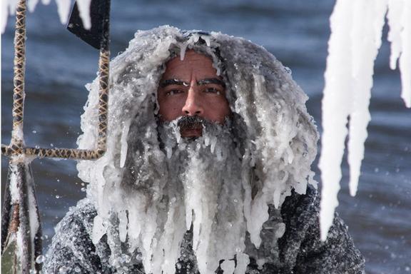 An Ice Beard surfer