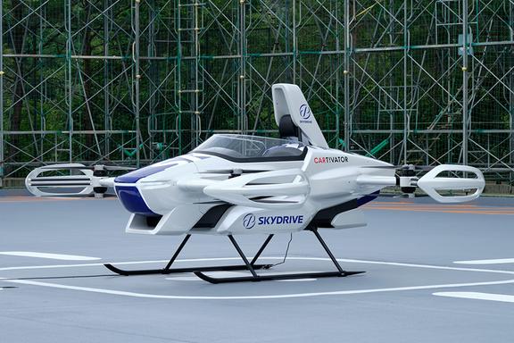 SkyDrive Flying Car landing