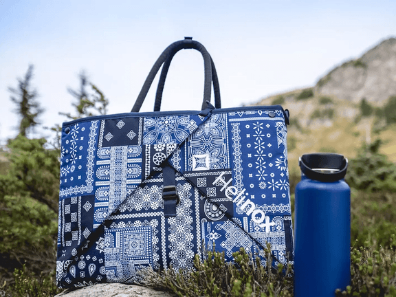 Blue bandana helinox bandana tote