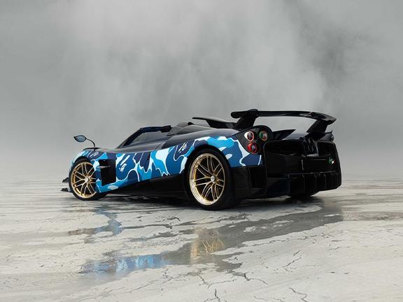 Bape uk x pagani huayra bc roadster