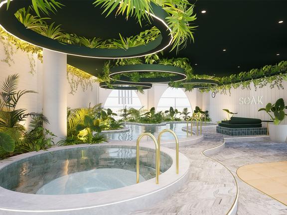 Soak Bathhouse Bondi Junction (Artist render) | Image: Supplied