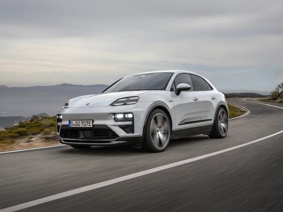 2024 porsche macan turbo on road