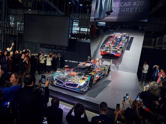 Bmw art car 20 in paris unveiling