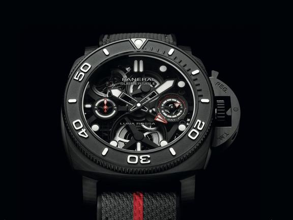 Submersible Luna Rossa Tourbillon GMT Carbotech Experience Edition | Image: Panerai