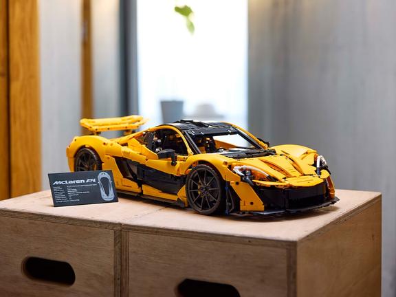 Lego technic mclaren p1 on stand